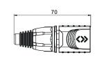 IP65 RJ45 PLUG with Plastic shell